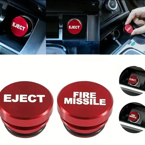 Other - “FIRE MISSLE” Aluminum Alloy Car Lighter Cover NWOT